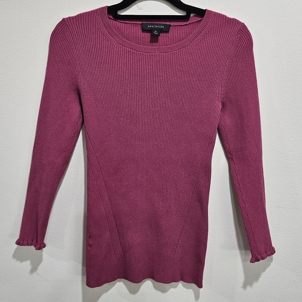 Ann Taylor Ribbed Sweater - Picture 2 of 8